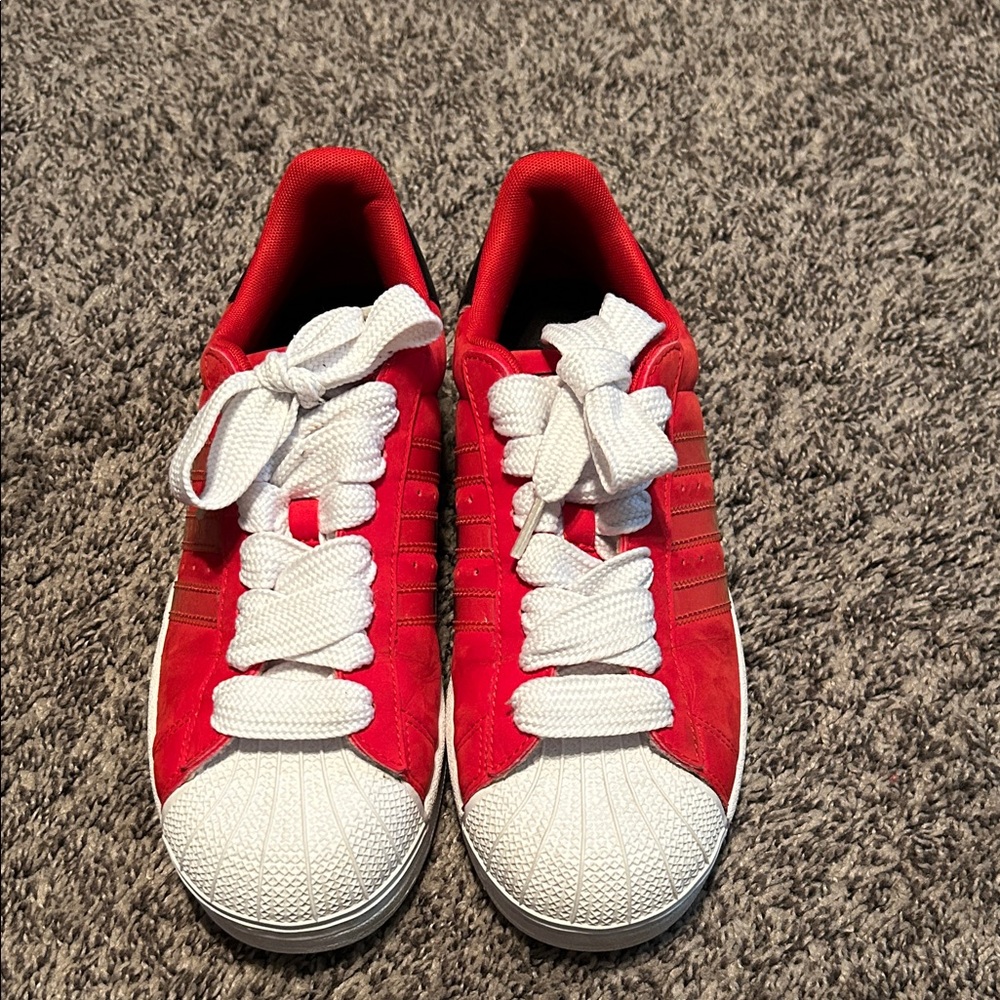 Men’s Adidas Red Sneakers 8.5